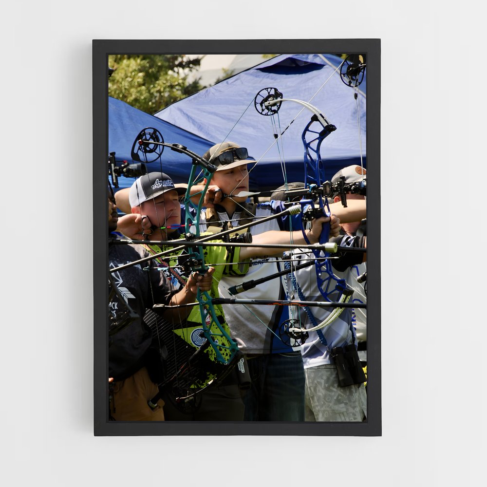 Poster Arc en Cible – affiche Tir à l’arc (vue 2)